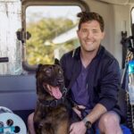 austin with dog